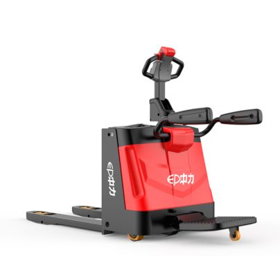 Hydraulic Pedal 15000 Lb Electric Pallet Jack Double Riding For Stacking Palletized Goods