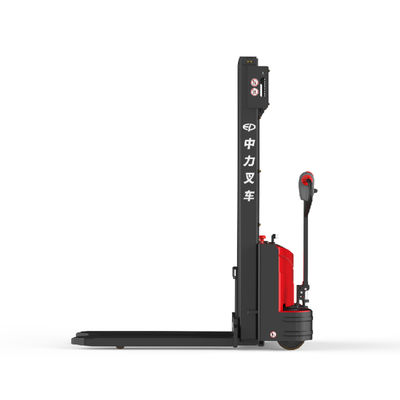 Vertical Lifting Fork Over Walkie Stacker Enforcer 24V80AH 1.5ton