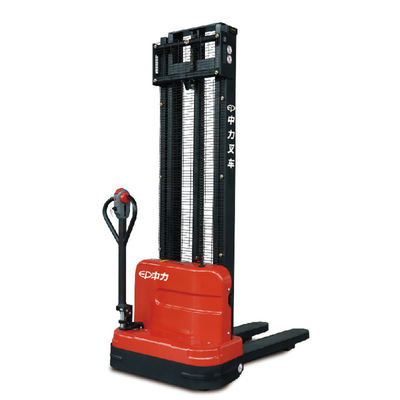 Compact Straddle Pallet Stacker Forklift Hydraulic Lifting Customized