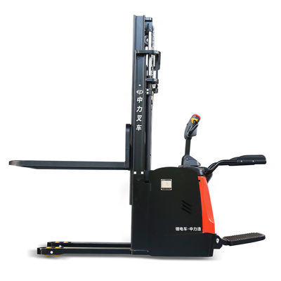 280AH Battery Powered Straddle Stacker Lift For Pallet Handling Distribution Centers