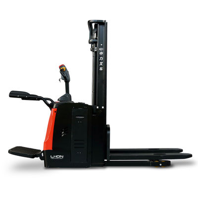 1.6T Integrated Pedal Electric Straddle Lift Pallet Stacker Forklift