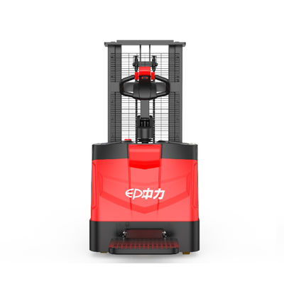Hydraulic Electric Straddle Lift Stacker 4500mm Height Lead Acid Battery