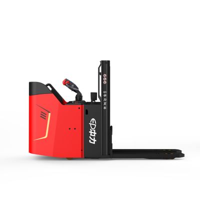 Battery Operated Warehousing Straddle Pallet Stacker Forklift Double Lift