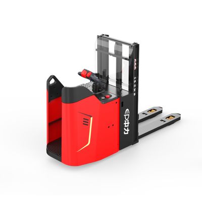 Battery Operated Warehousing Straddle Pallet Stacker Forklift Double Lift