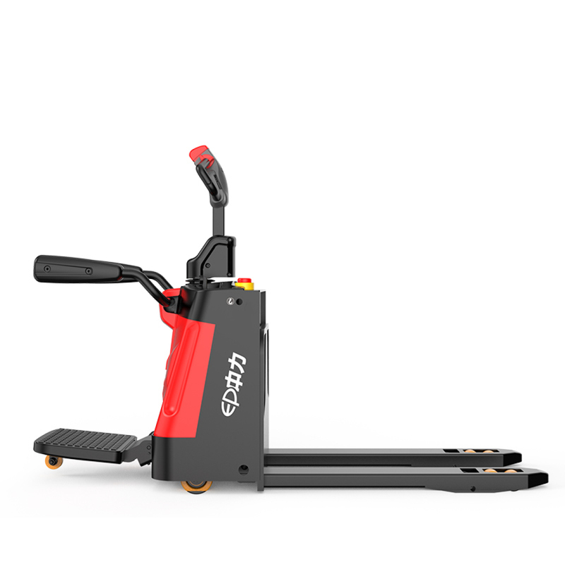 Hydraulic Pedal 15000 Lb Electric Pallet Jack Double Riding For Stacking Palletized Goods