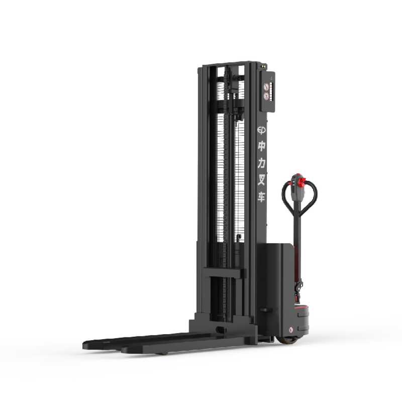Vertical Lifting Fork Over Walkie Stacker Enforcer 24V80AH 1.5ton