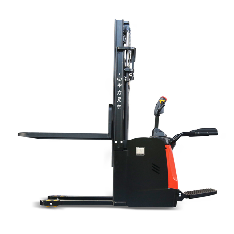 1.6T Integrated Pedal Electric Straddle Lift Pallet Stacker Forklift