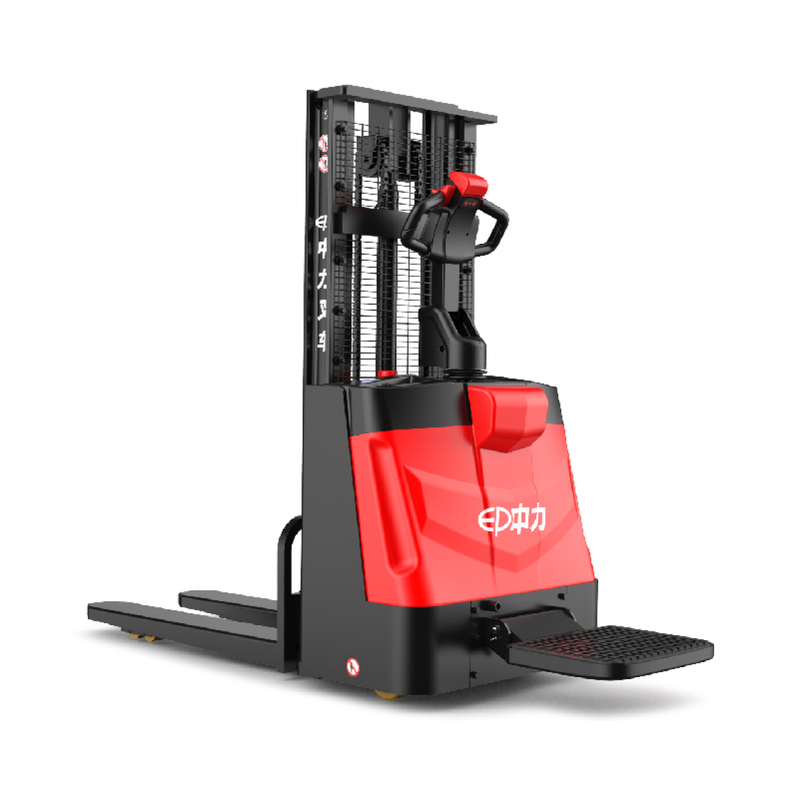 Hydraulic Electric Straddle Lift Stacker 4500mm Height Lead Acid Battery