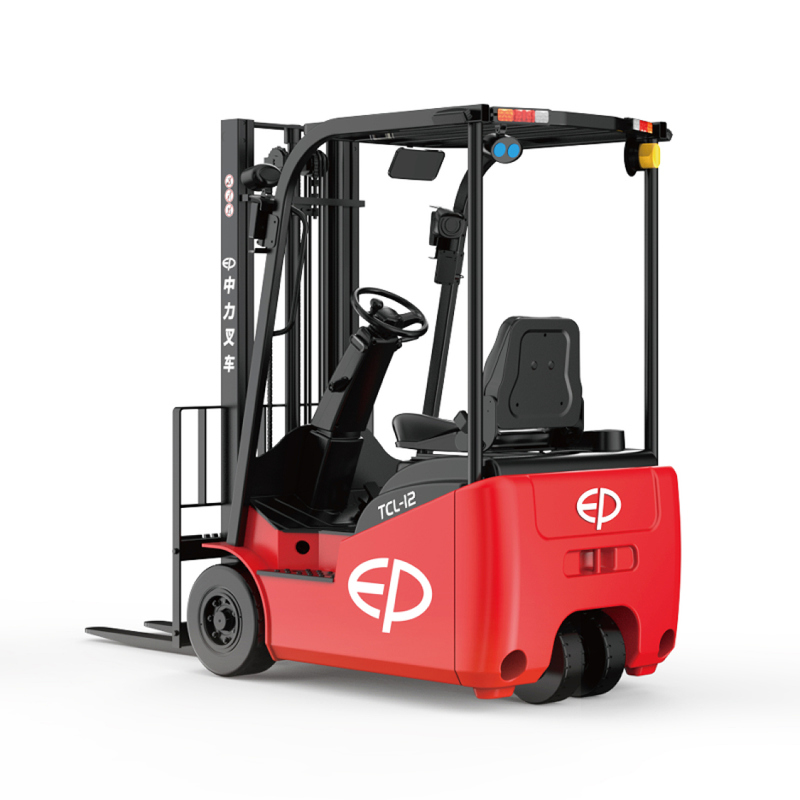 3 Wheel 50AH lithium Electric Forklift Truck Warehousing Goods Transportation